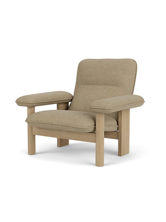 Brasilia Lounge Chair & Ottoman - Upholstered