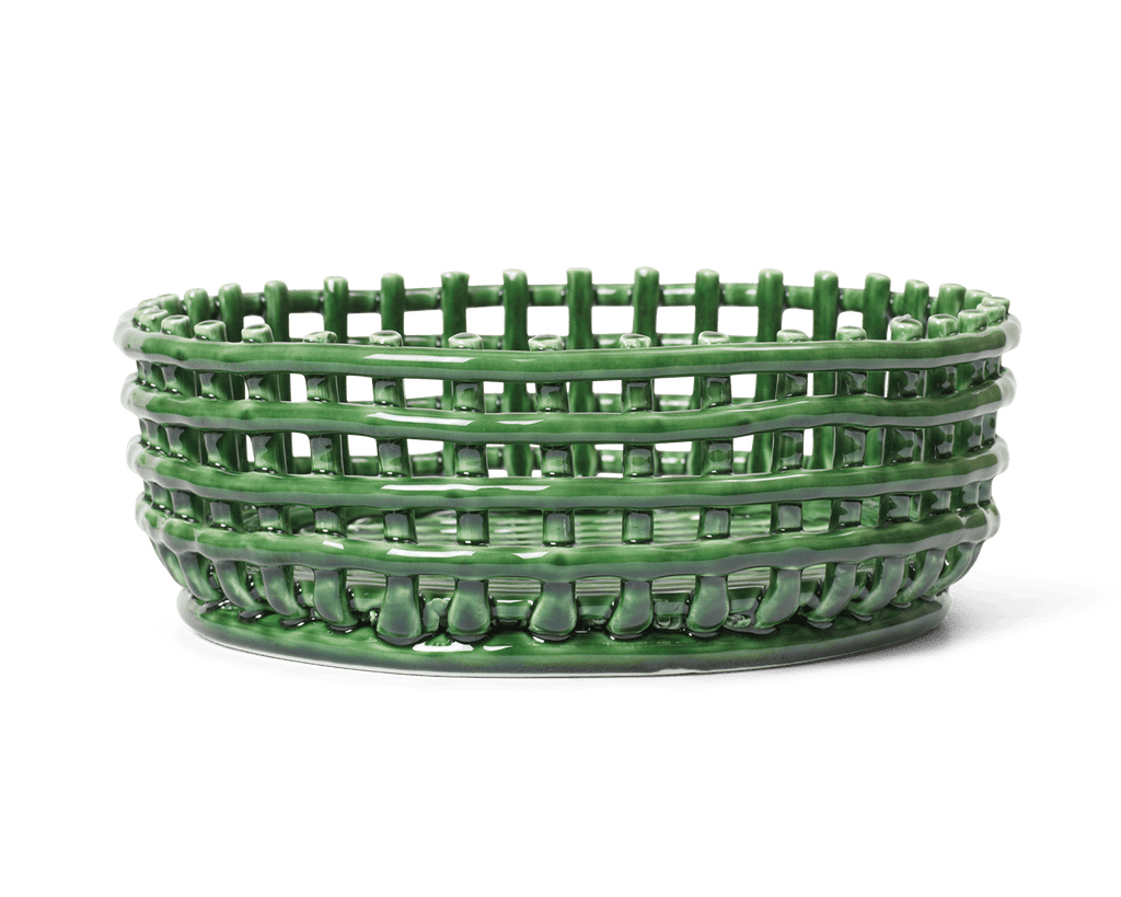 Ceramic Centrepiece - Emerald Green